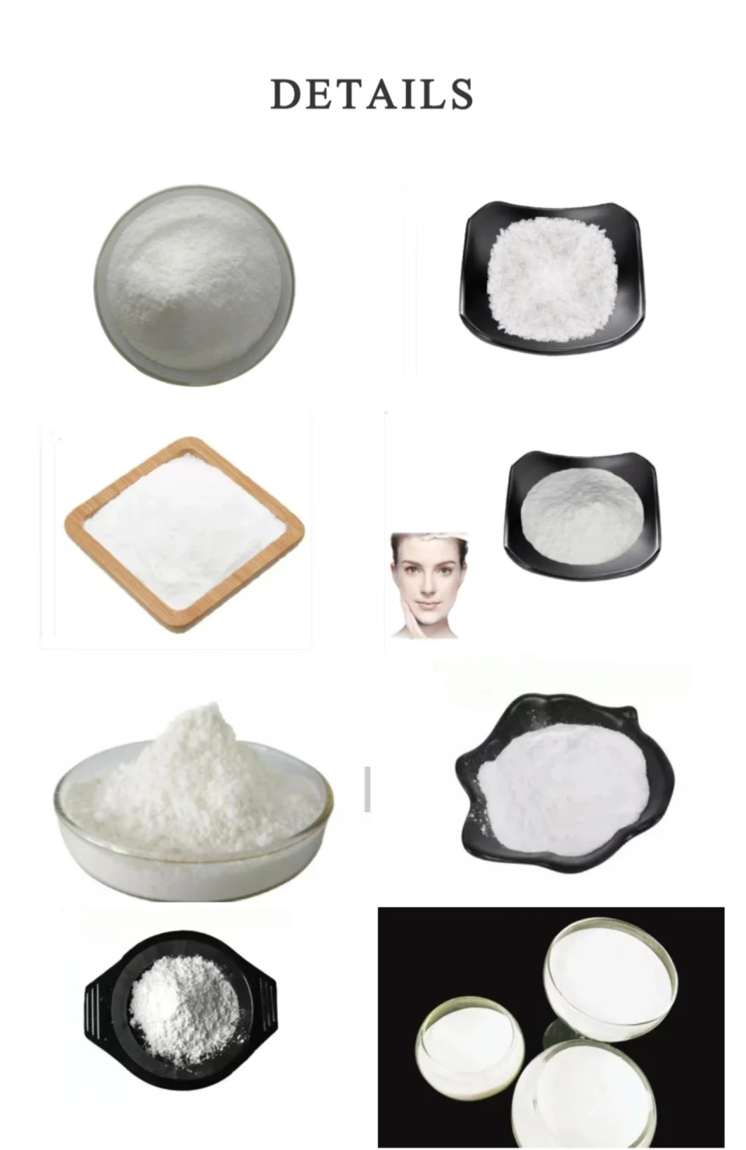 Polyglutamic Acid Powder Gamma PGA Cosmetics Raw Material for Skin Moisturizing and Lightening Sodium Polyglutamate