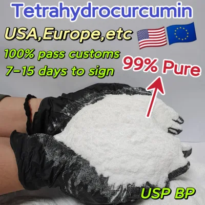Proveedor de China, materia prima cosmética, 99 % de tetrahidrocurcumina pura, tetrahidrocurcuminoides, polvo de Thc para blanquear la piel, aduanas de seguridad